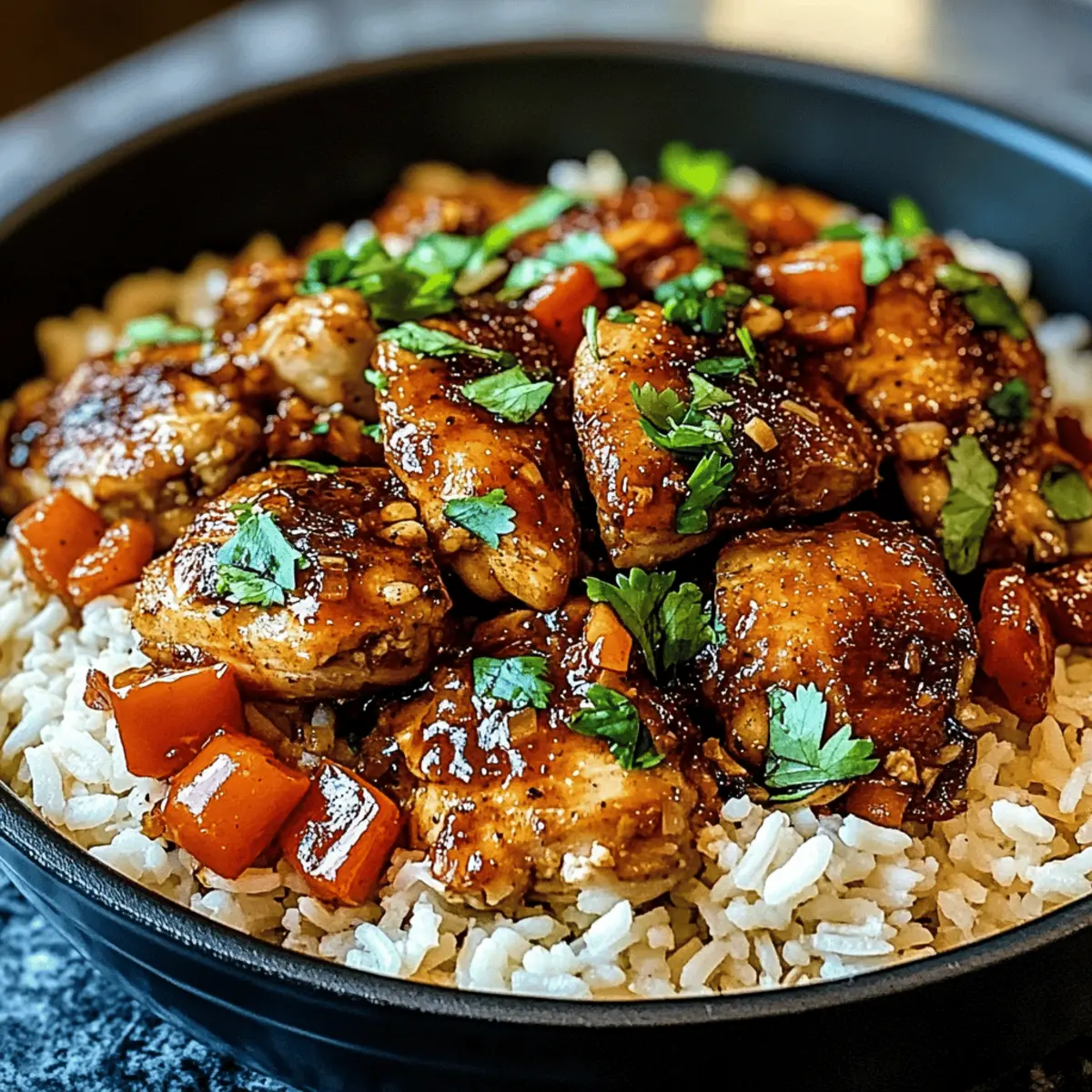 Chipotle Hühnchen und Reis im One Pot Genuss