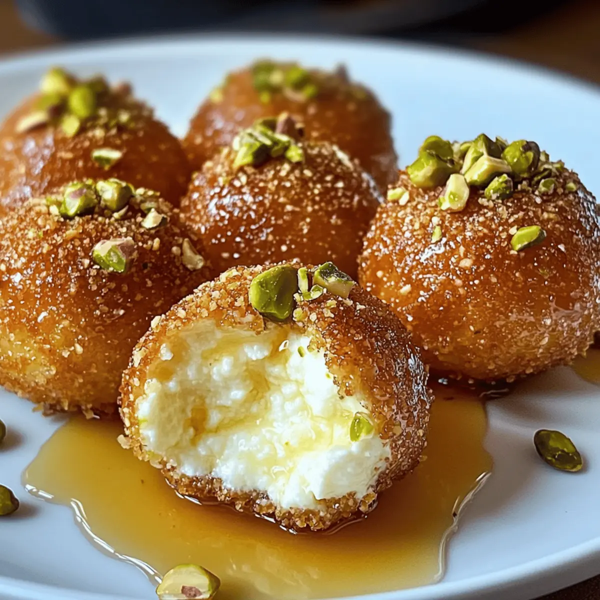 Ricotta Pistazien Honig Bites ganz leicht genießen