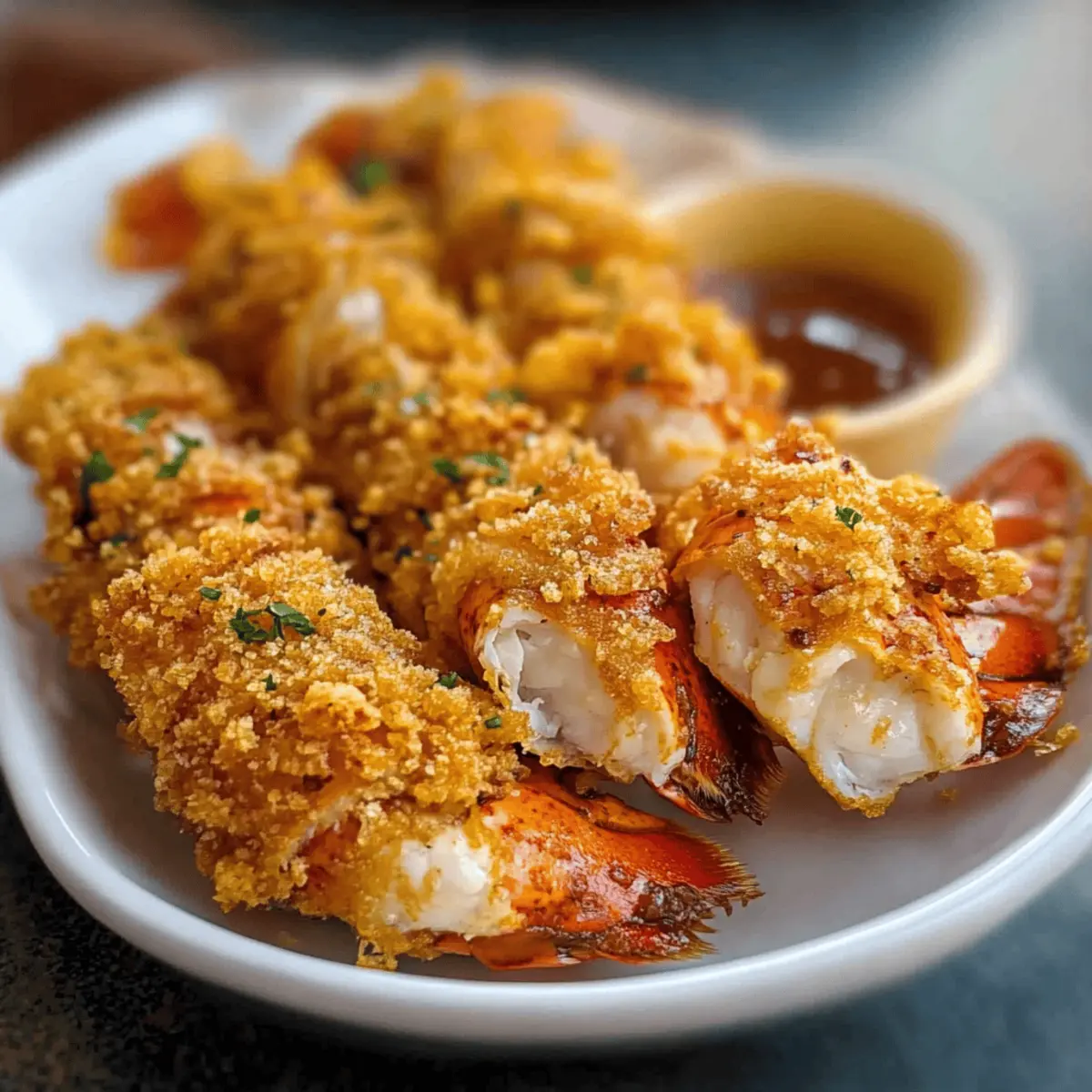 Frittierte Hummerschwänze einfach zubereitet