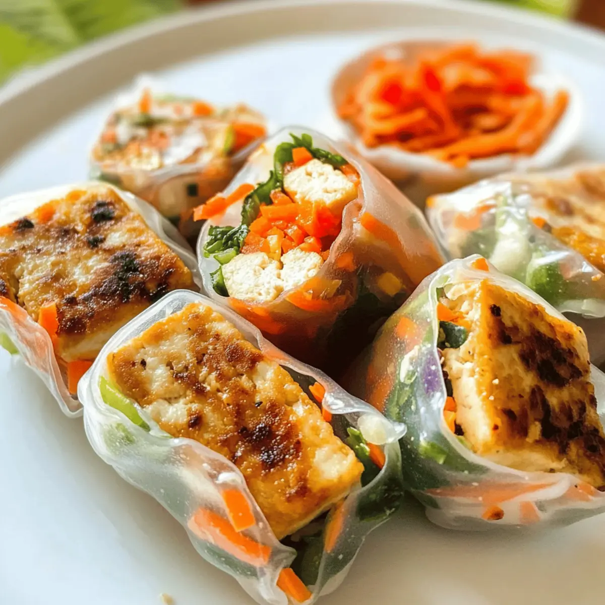 Gesunde Tofu Frühlingsrollen ganz einfach selbstgemacht
