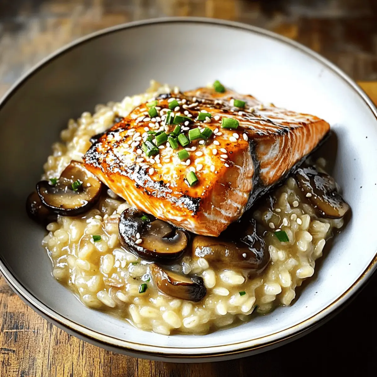 Der Ausgang: Japanischer Risotto mit Lachs