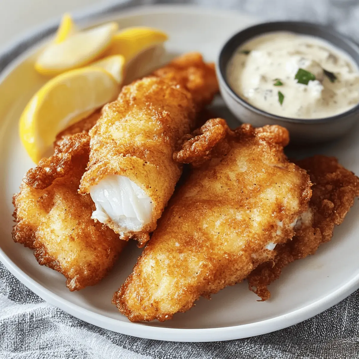 Der Ausgang: Knuspriger Bierteigfisch für Zuhause
