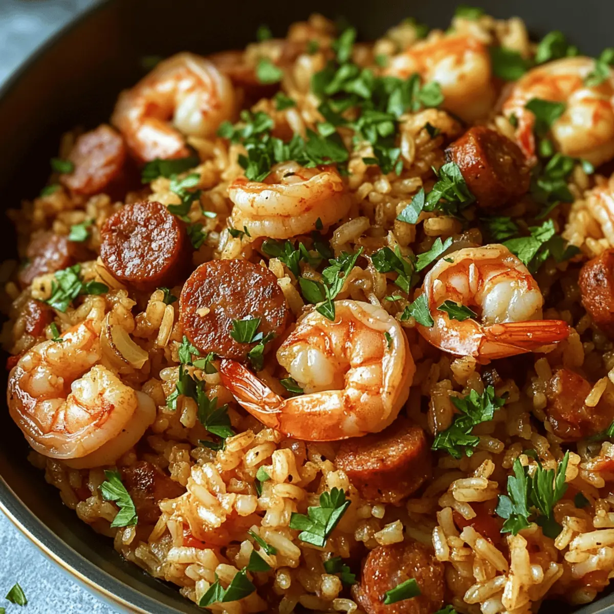 Schmackhafte Kreole Garnelen Dirty Rice