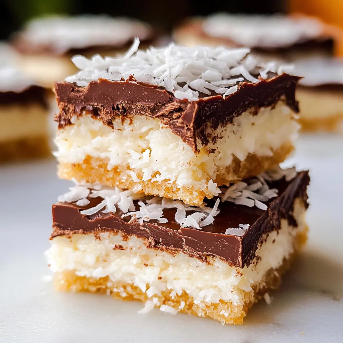 No-Bake Kokosnuss Riegel für Veganer