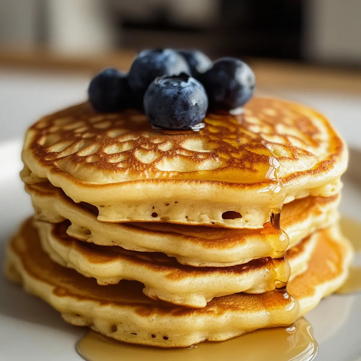 Proteinreiche fluffige Pfannkuchen für jeden Tag