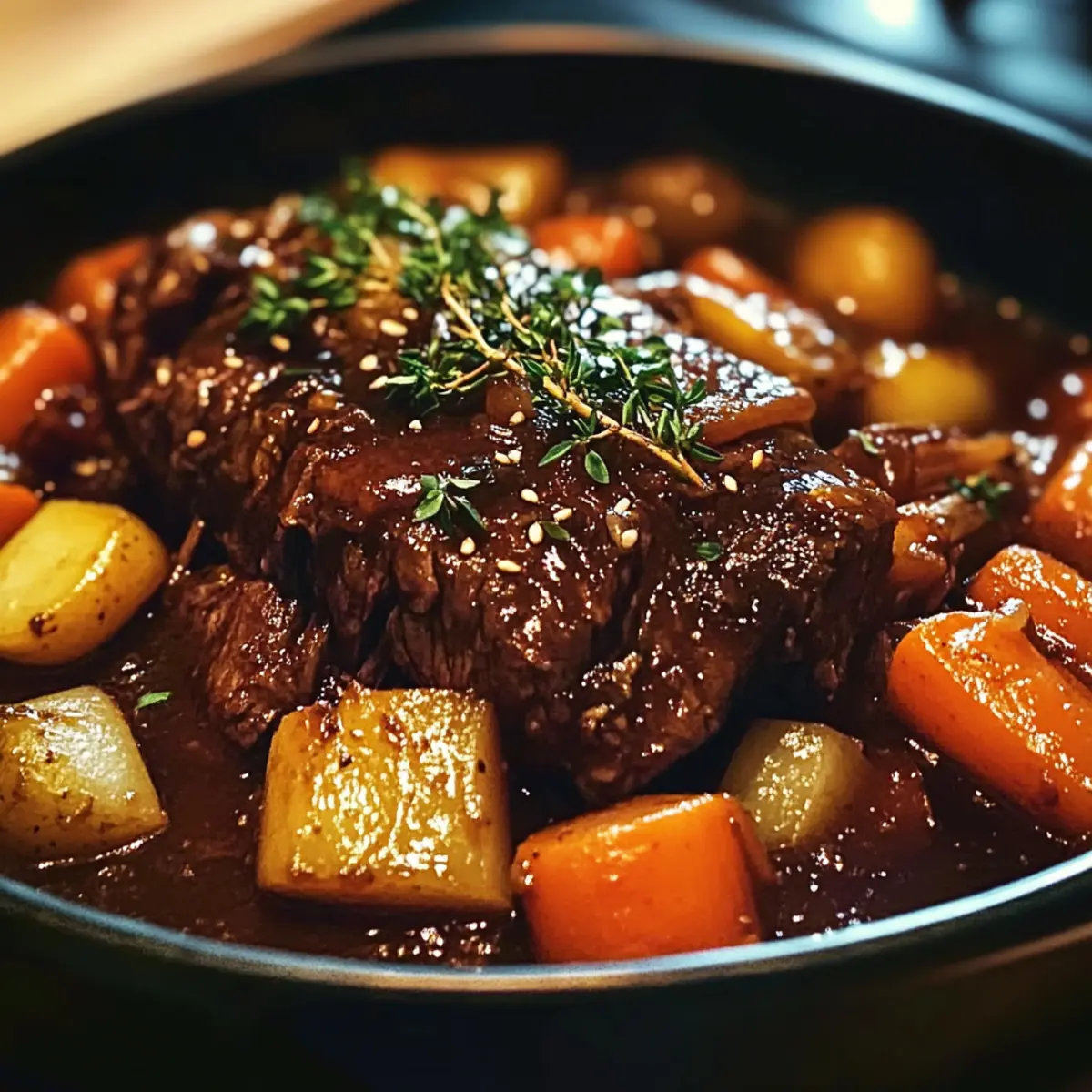 Koreanischer Stil Schmorbraten für gemütliche Abende