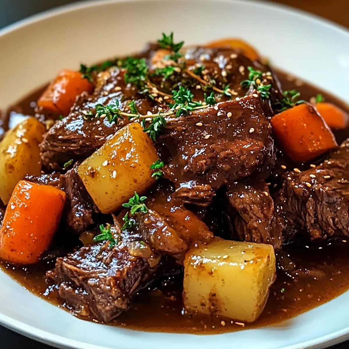 Koreanischer Stil Rinderbraten für gemütliche Abende