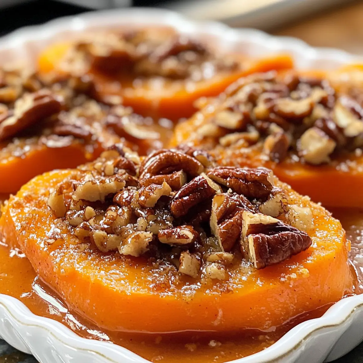 Ahorn-Pecan-Süßkartoffel-Gratin für Gemütlichkeit