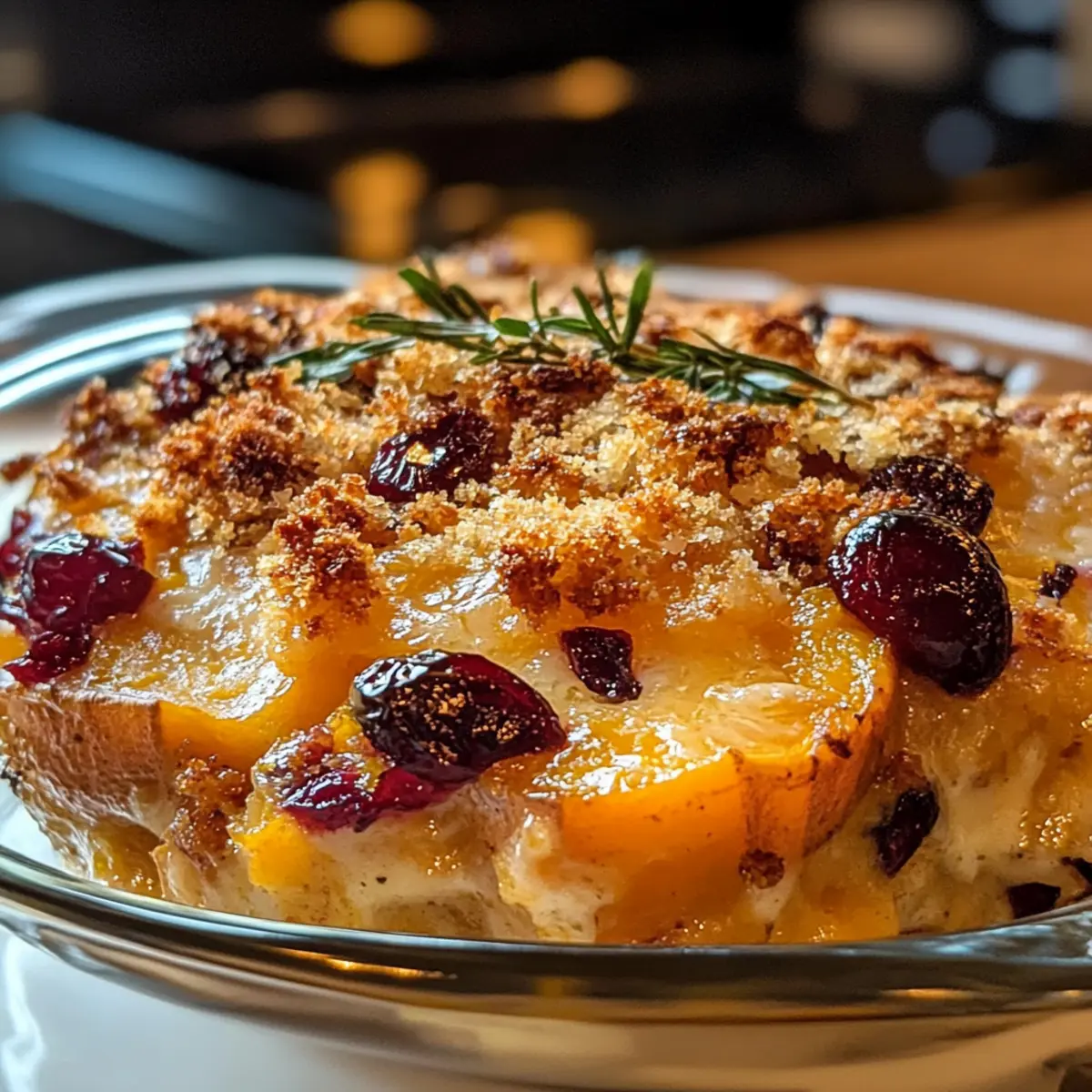 Süßkartoffel-Cranberry-Gratin: Festlich & Lecker