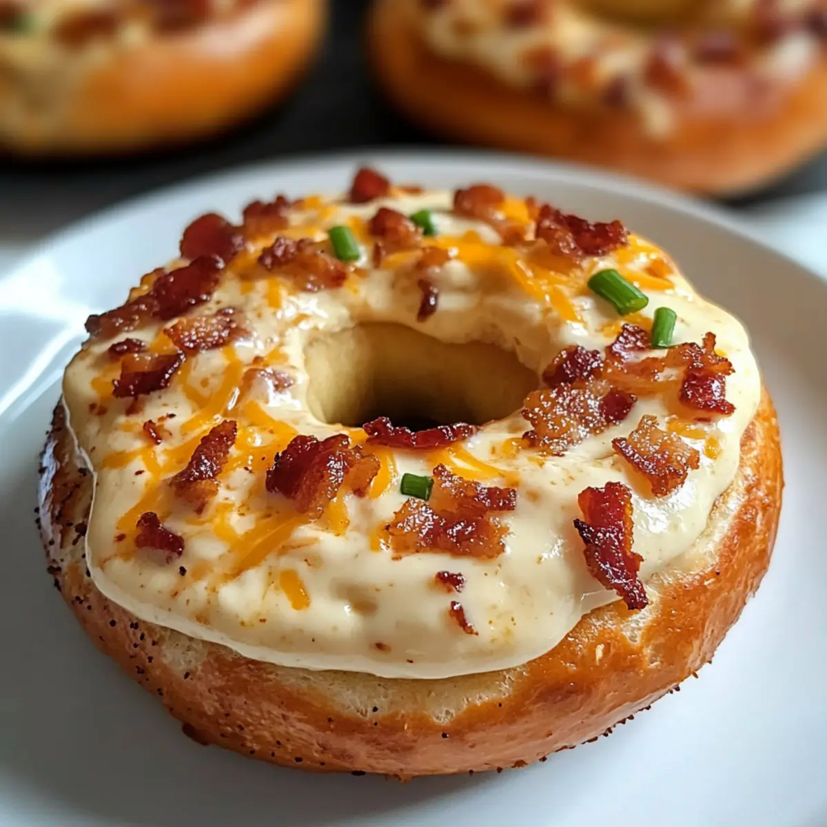 Zesty Bacon Cream Cheese Bagels für dein Frühstück