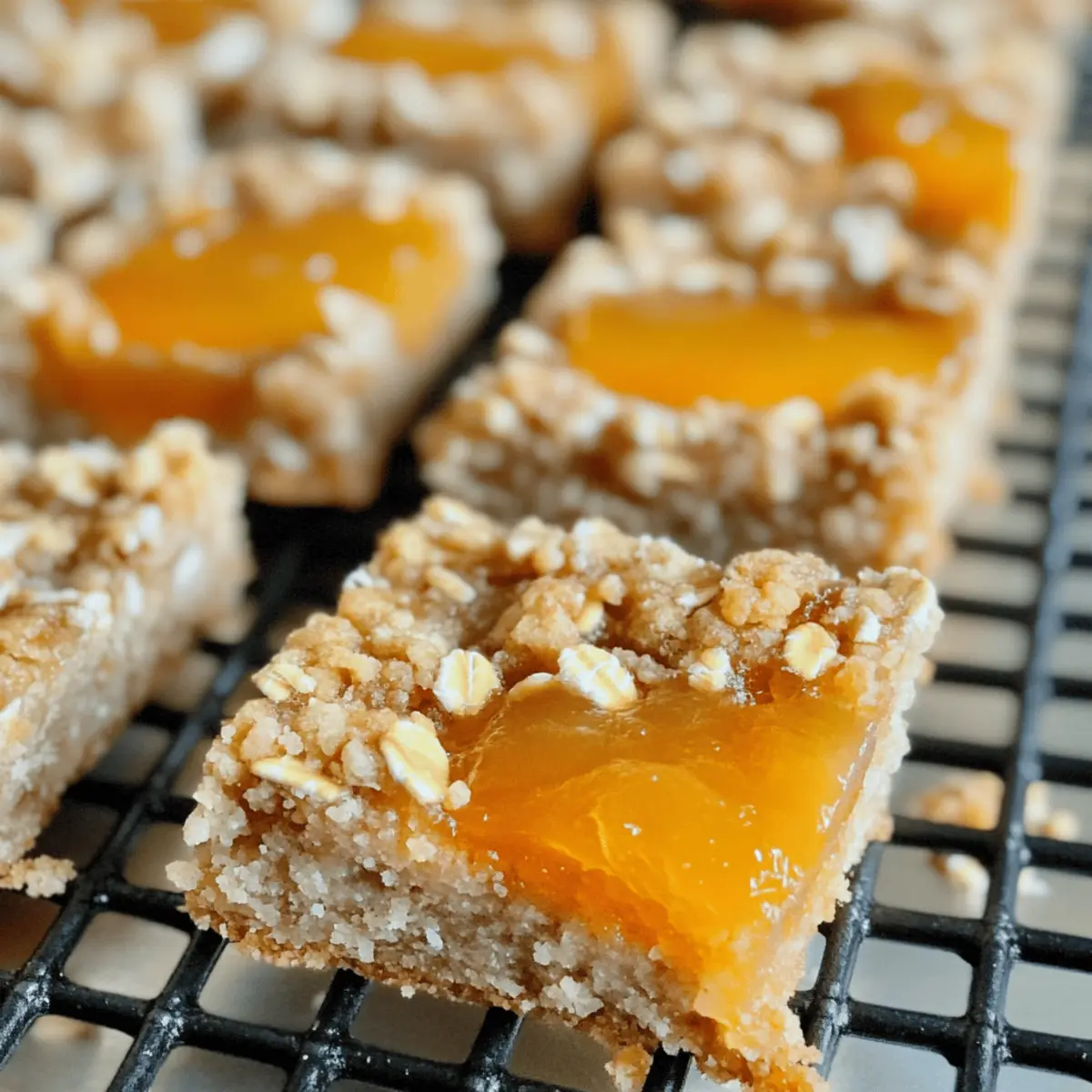 Aprikosen Haferflocken Crumble Riegel Rezept