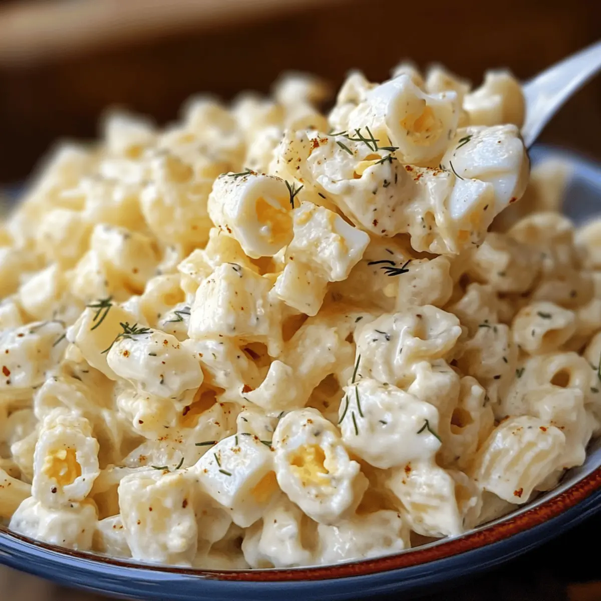 Cremiger Pasta-Salat mit Deviled Eggs