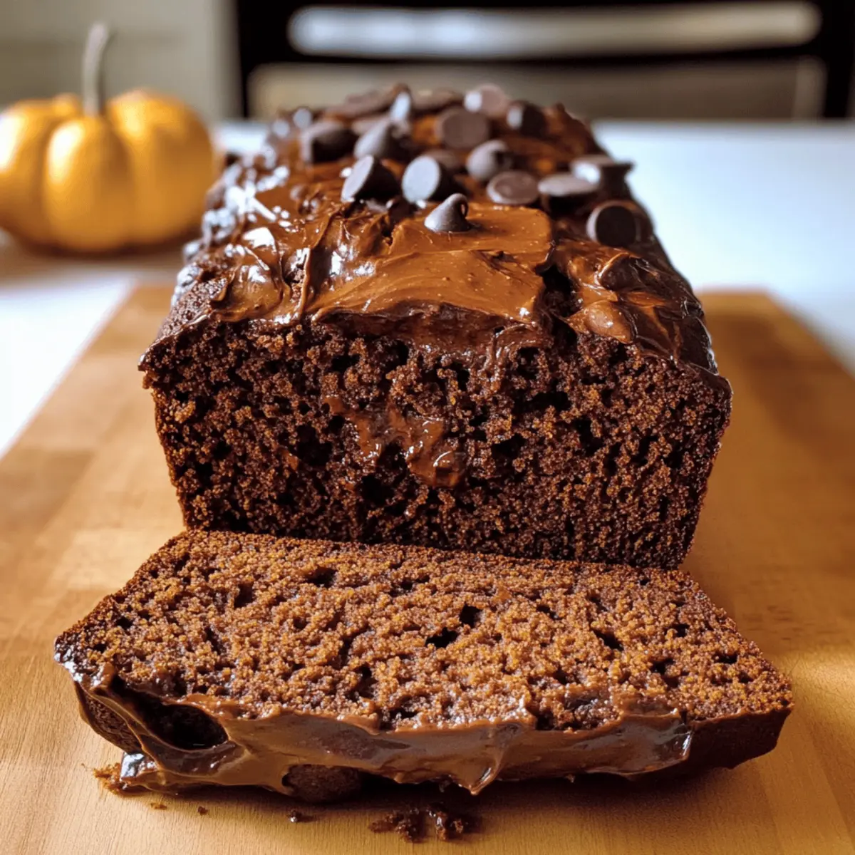 Gesunde Schokoladen-Pumpkin-Brot-Rezept