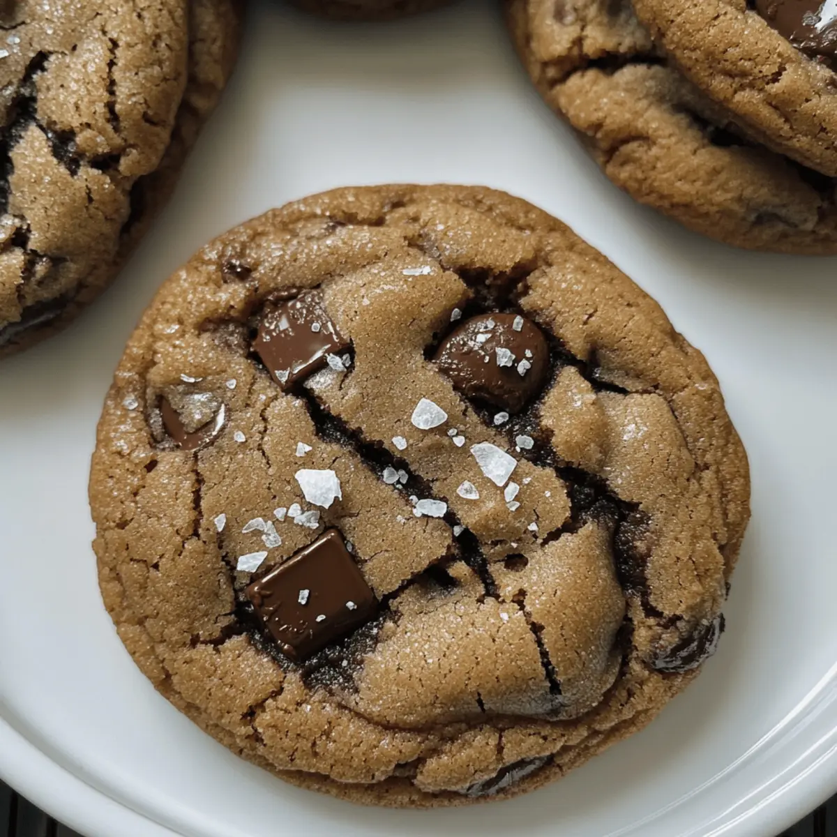 Espresso Schokoladenkekse mit Meersalz