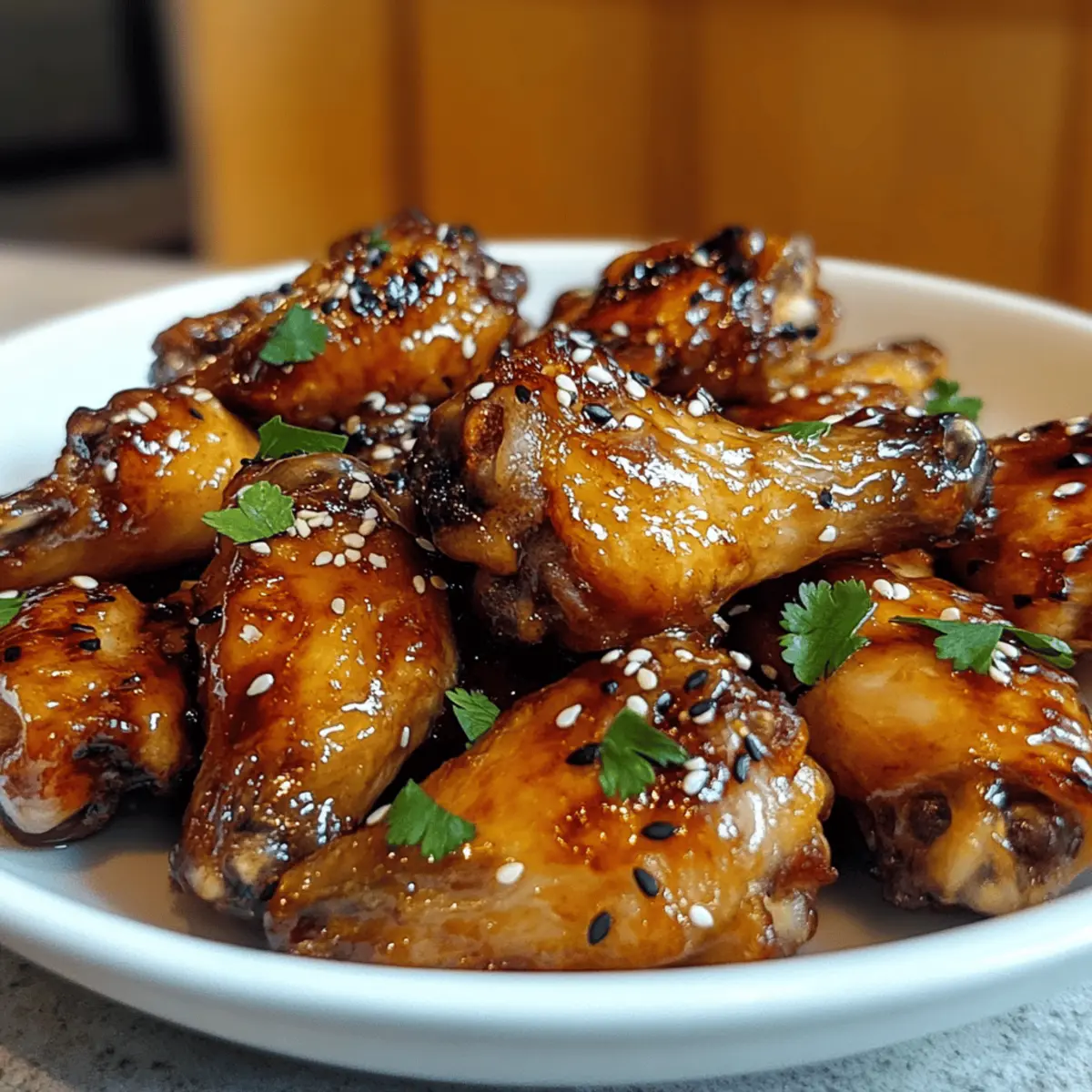 Der Ausgang: Sticky Teriyaki-Hühnchenflügel