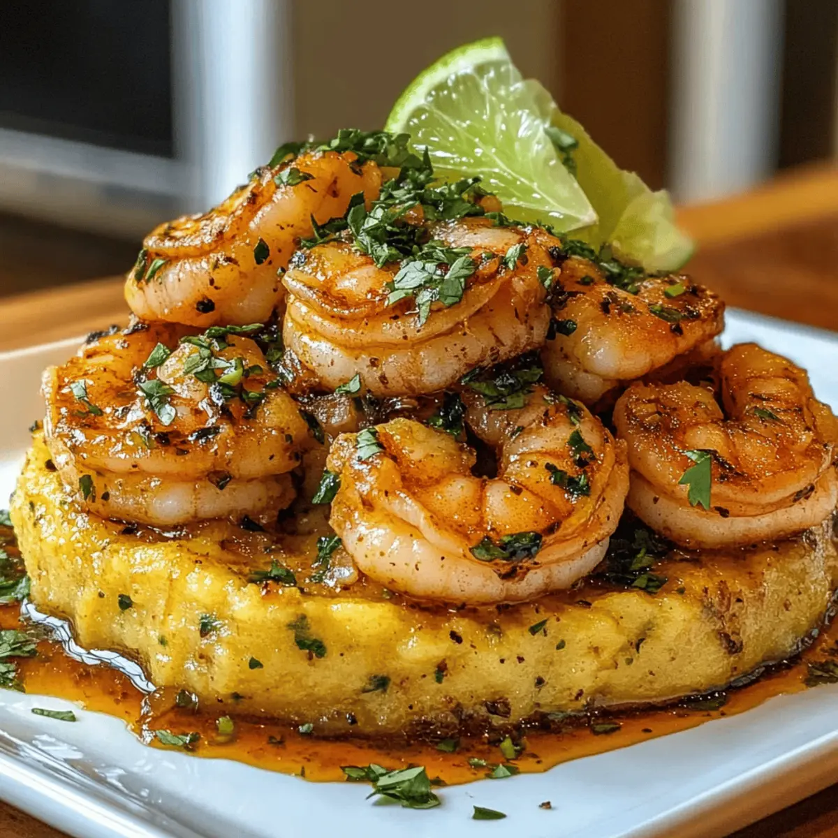 Knuspriger Knoblauch-Garnelen Mofongo