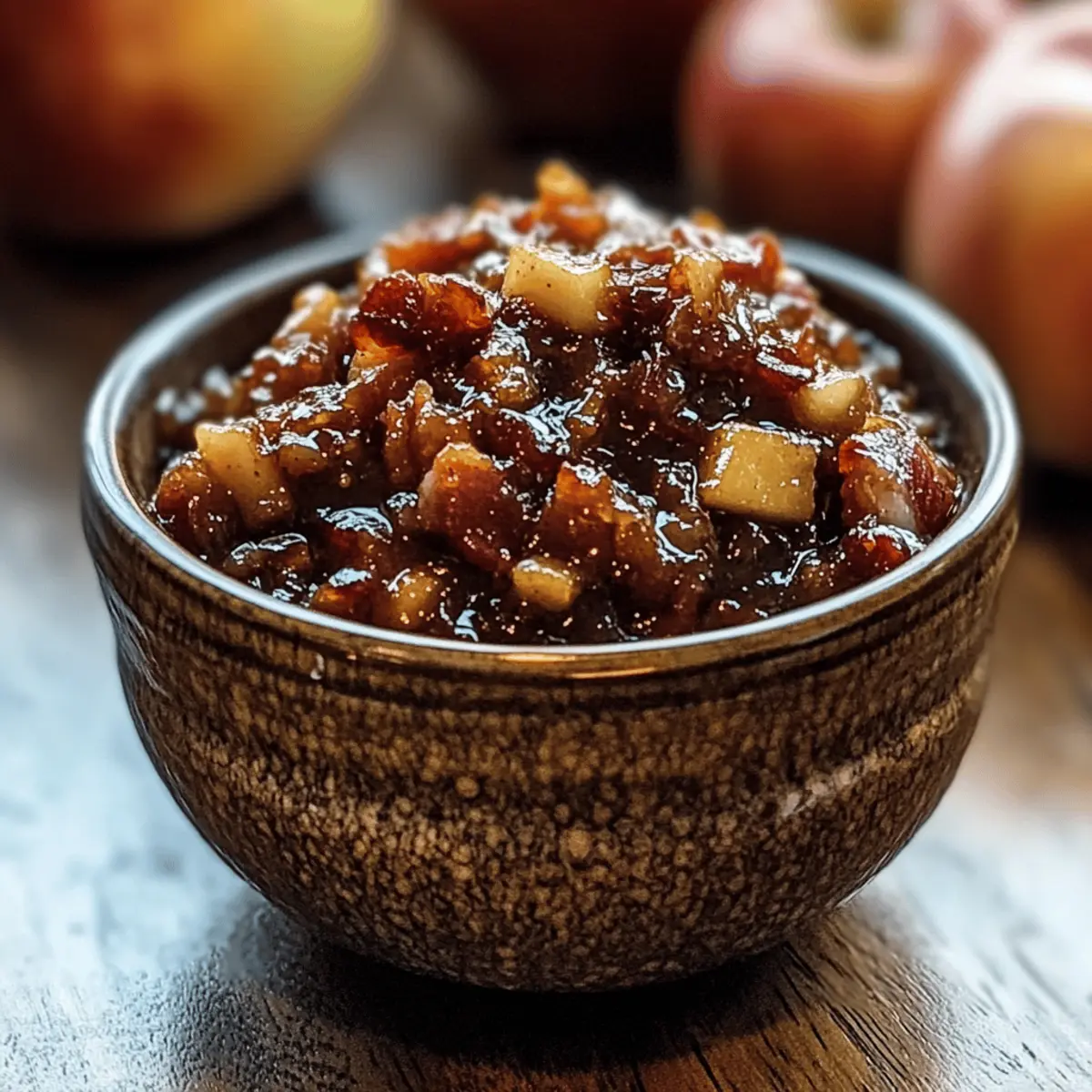 Herzhafte Apfel-Whiskey-Bacon-Marmelade