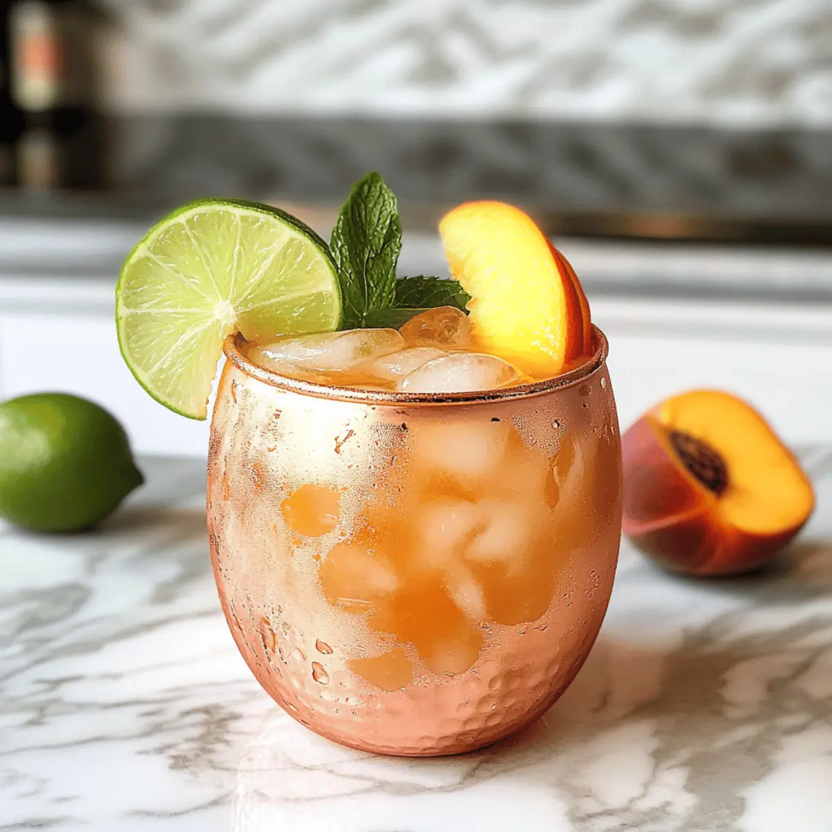 Peach Moscow Mule: Erfrischender Sommergenuss
