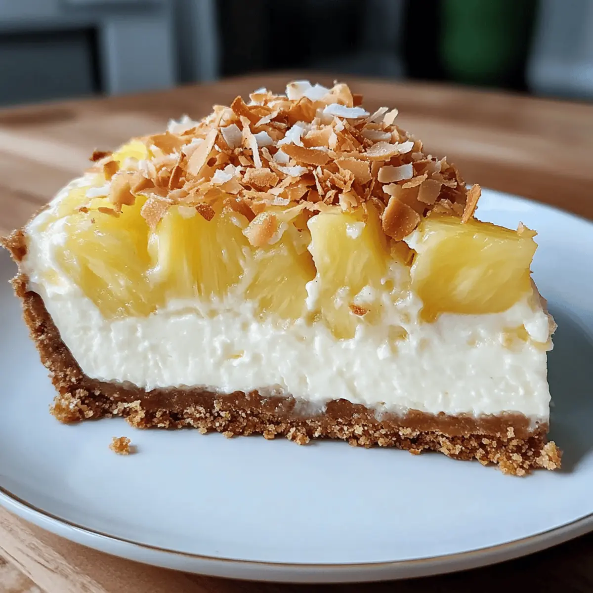 Cremiger Kokos-Ananas-Käsekuchen ohne Backen