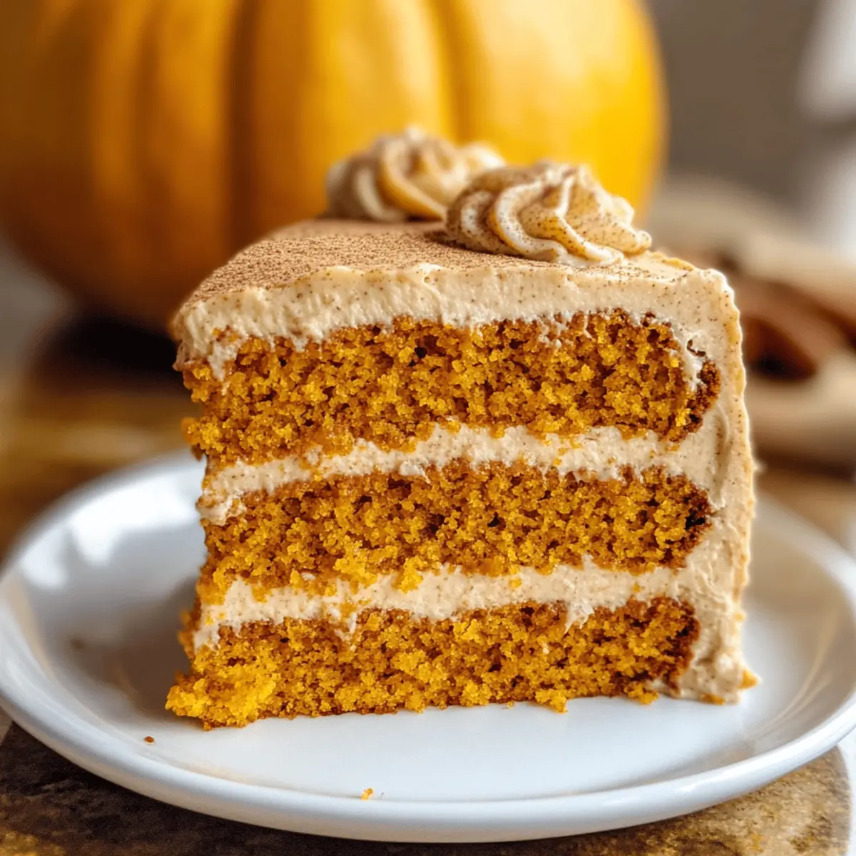 Kürbis-Lagenkuchen mit Zimt-Frischkäse-Frosting