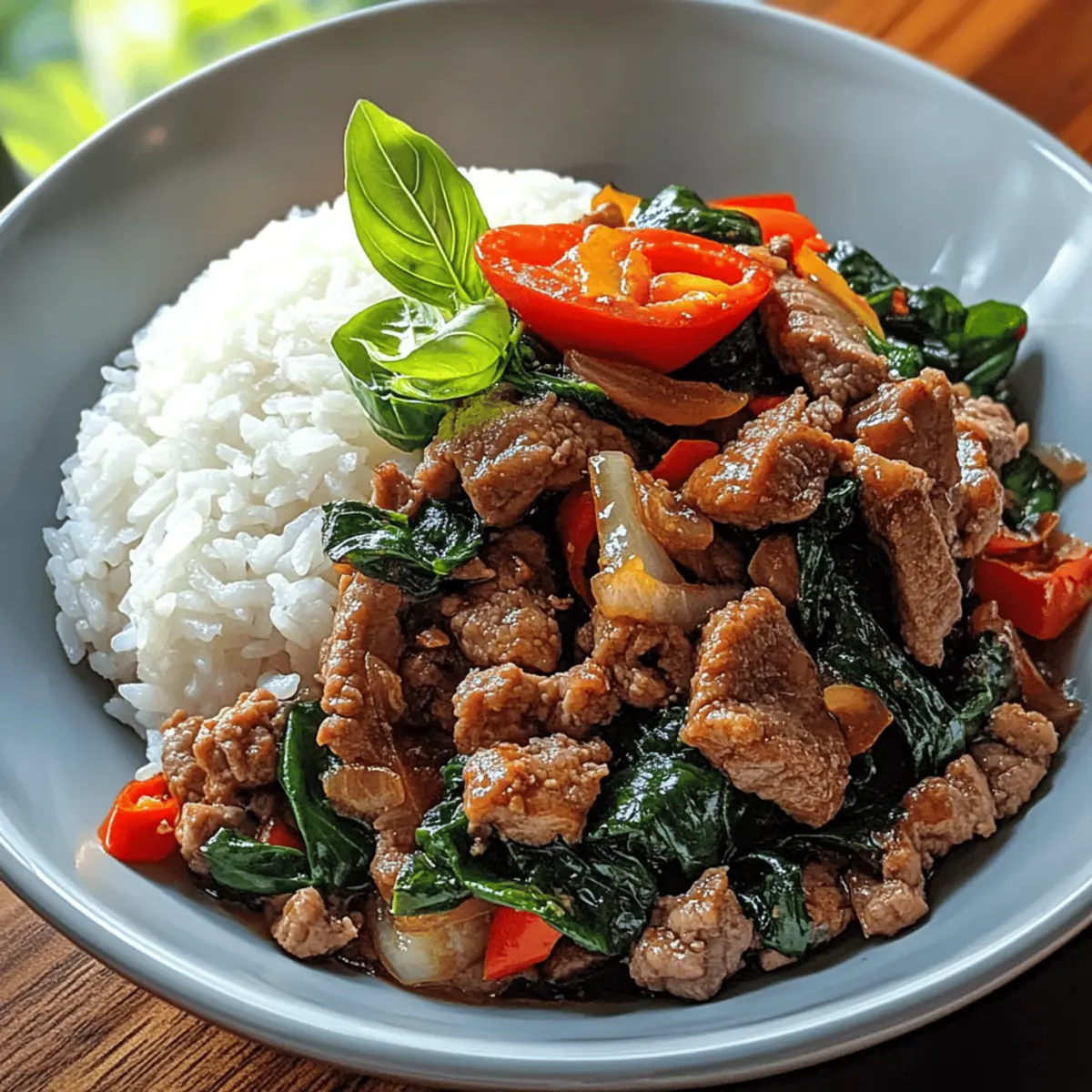 Der Ausgang: Authentisches Pad Kra Pao Rezept