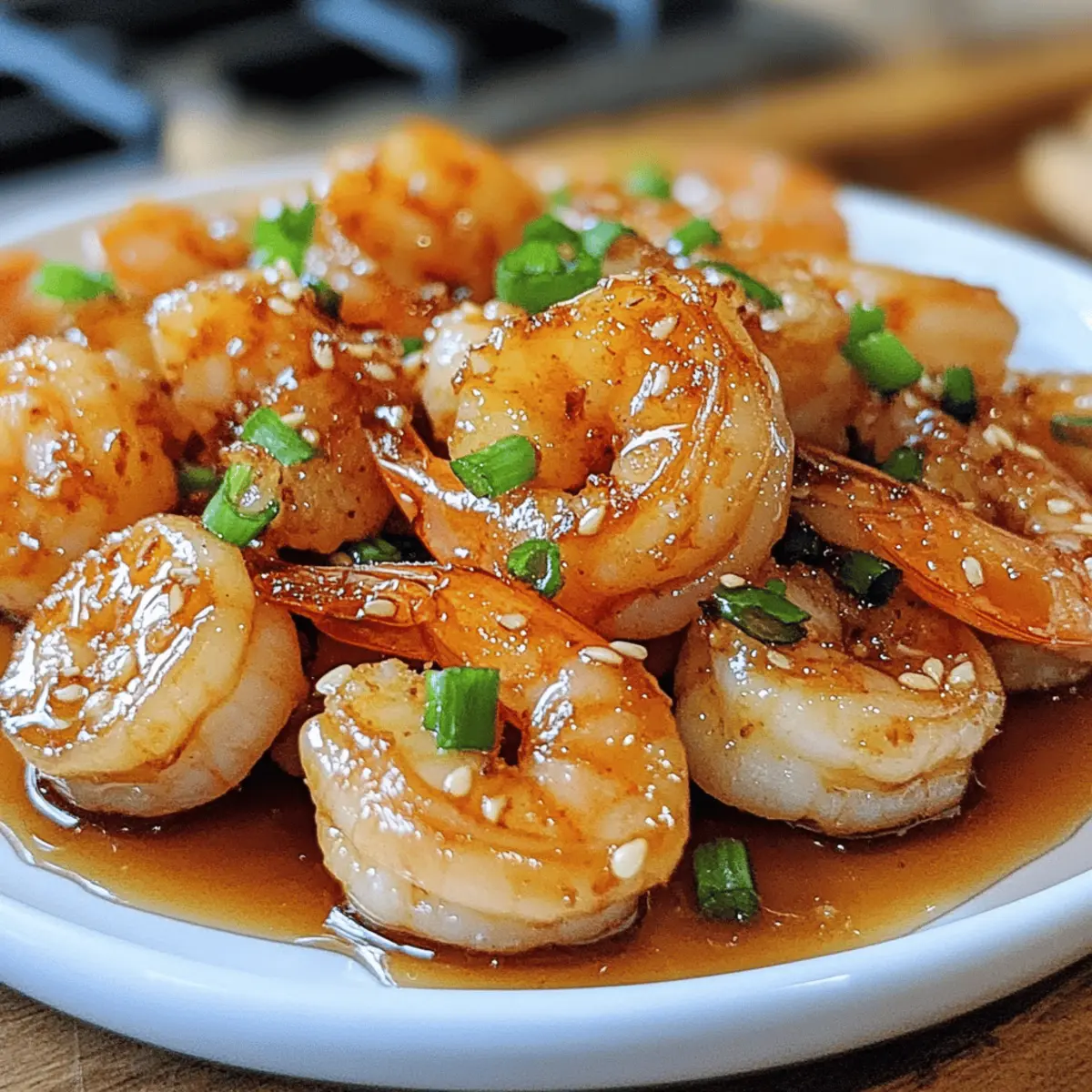 Schnelle Honig-Knoblauch-Garnelen in 10 Minuten