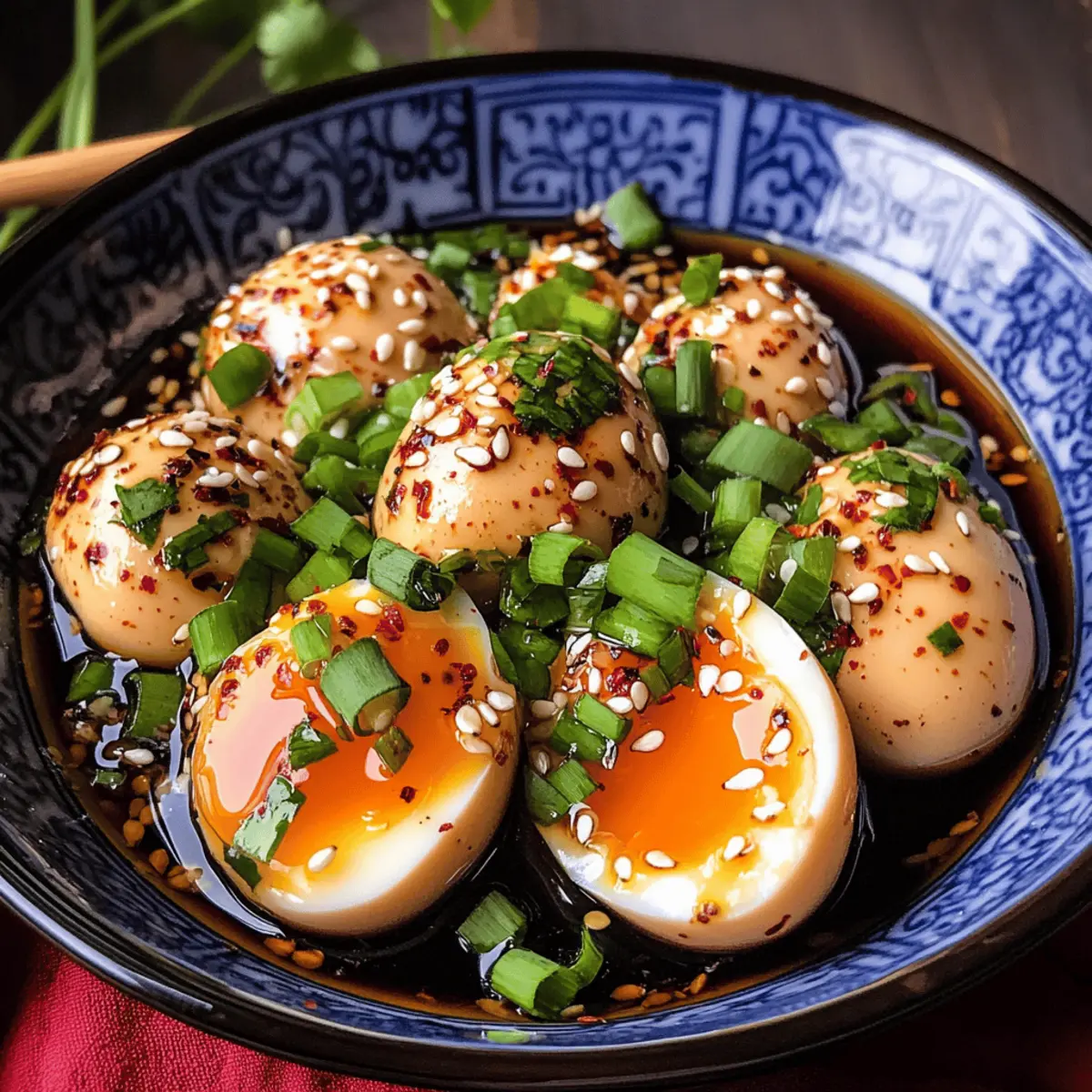 Soy-Mariniertes Ei für asiatischen Genuss