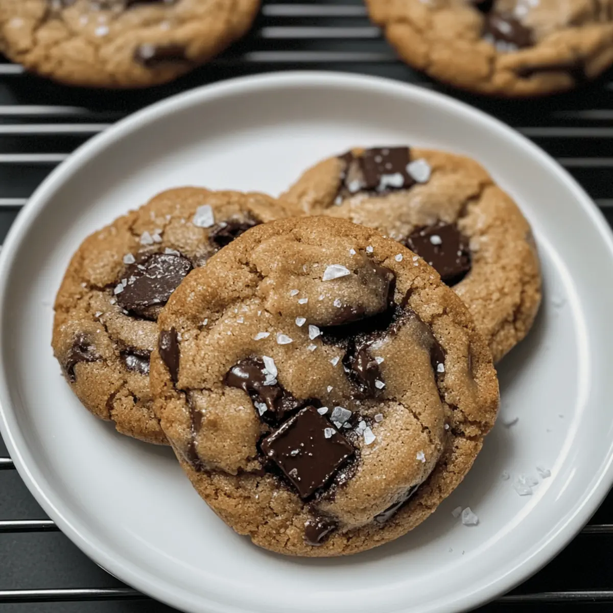 Espresso Schokoladenkekse mit Meersalz