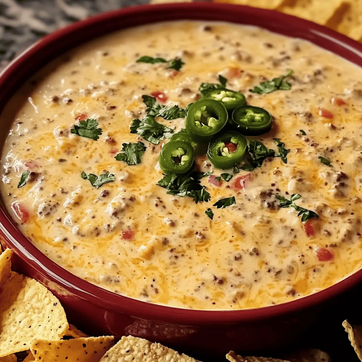 Der Ausgang – Cremiger Queso Dip für Partys
