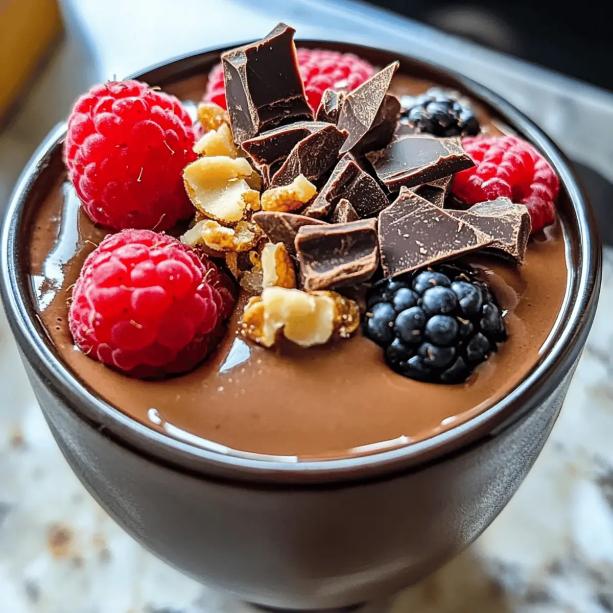 Schokoladen Protein Pudding schnell und gesund