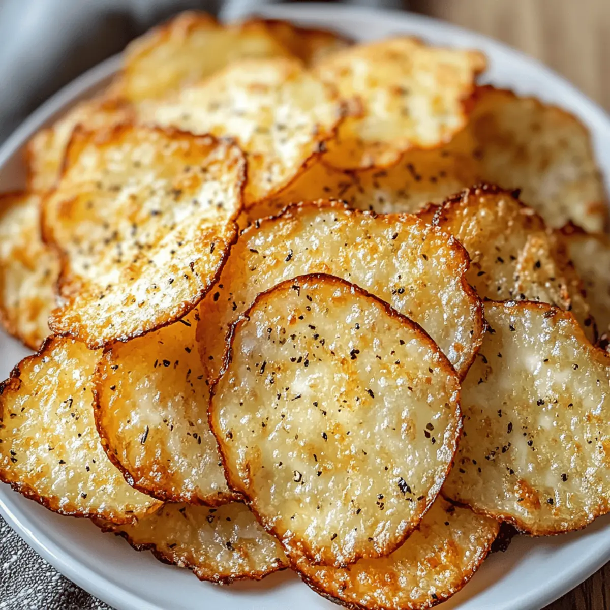 Köstliche Cottage Cheese Chips aus der Mikrowelle