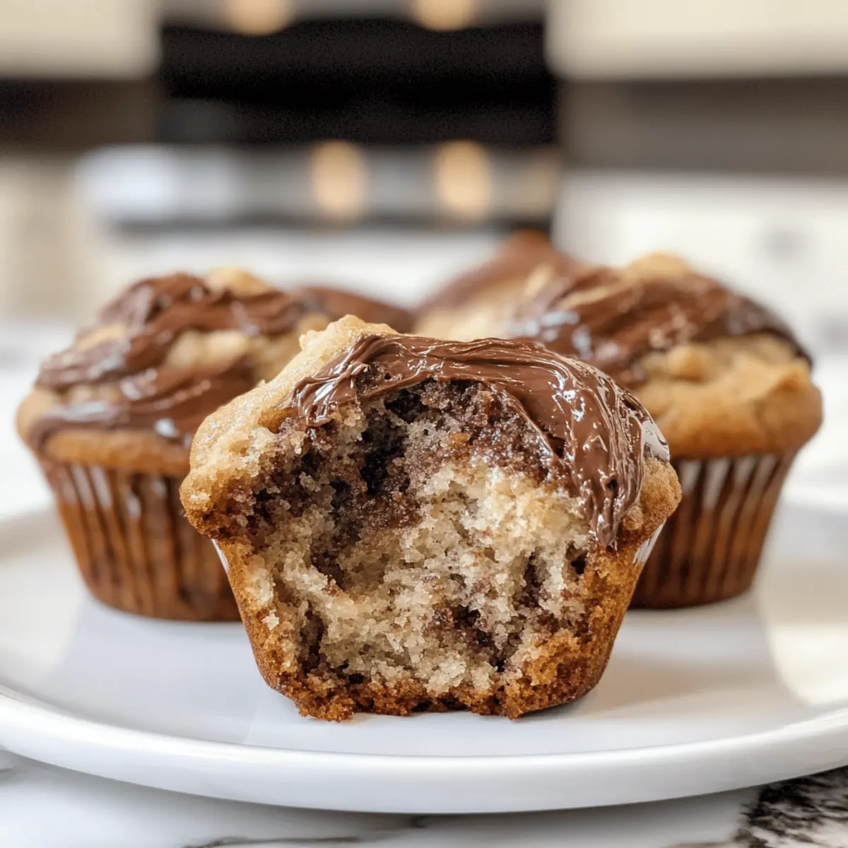 Der Ausgang: Saftige Nutella-Bananen-Muffins