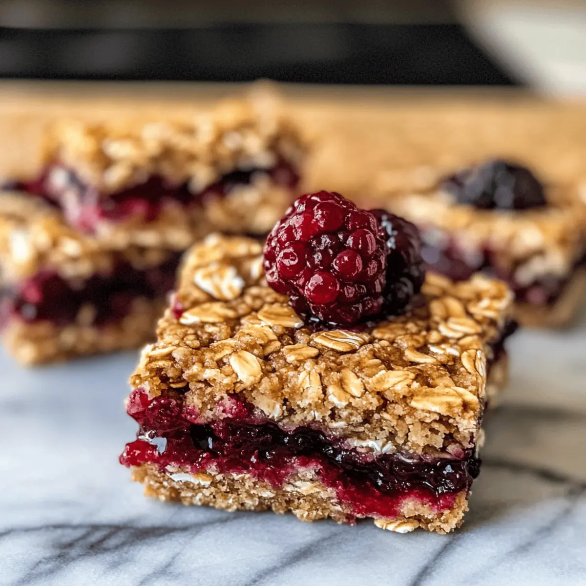 gesunde Beeren Haferflocken Riegel glutenfrei vegan