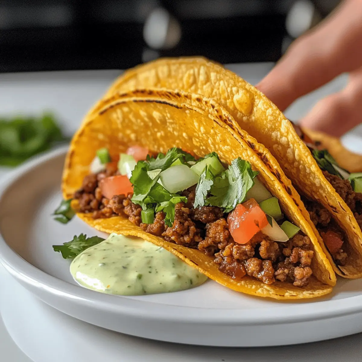 Krosse gebackene Puten-Tacos für ein schnelles Abendessen