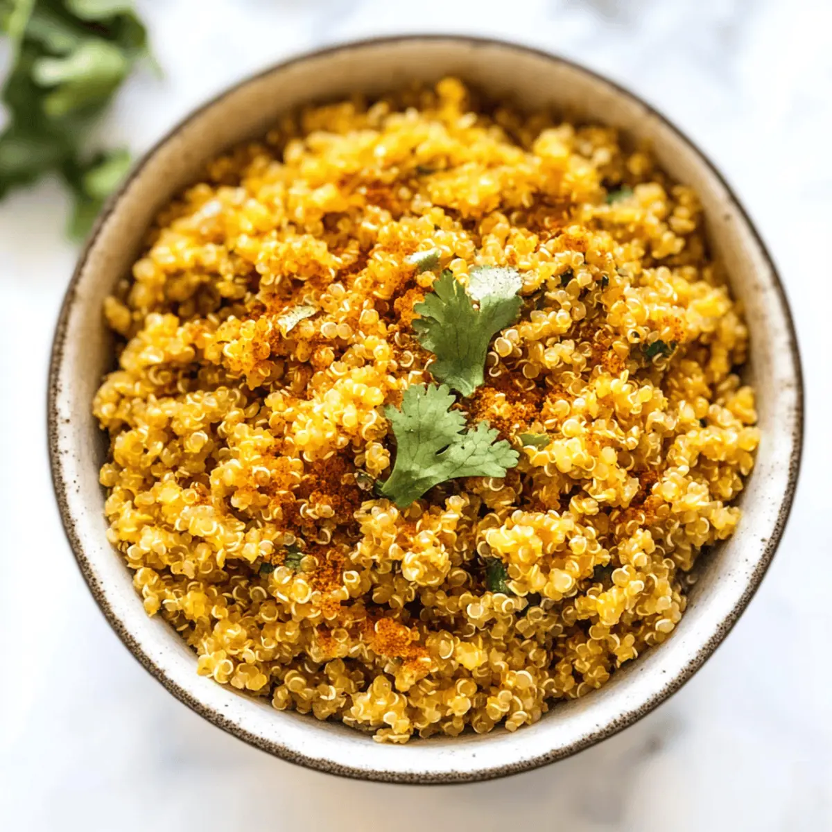 Der Ausgang für köstliches Kokos-Curry-Quinoa