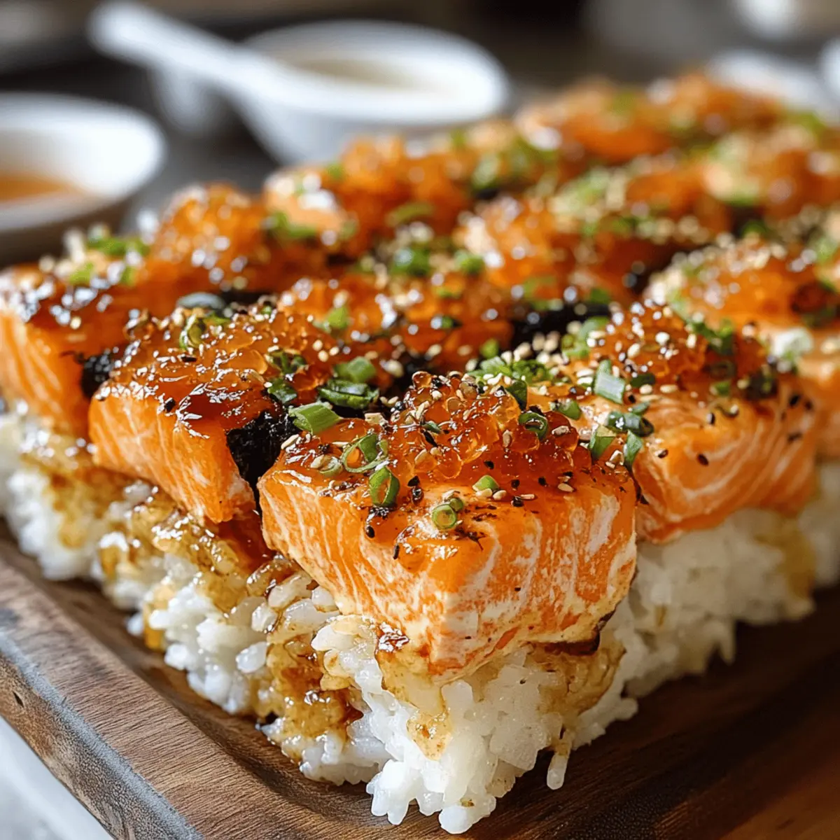 Spicy Salmon Sushi Bake für Zuhause genießen