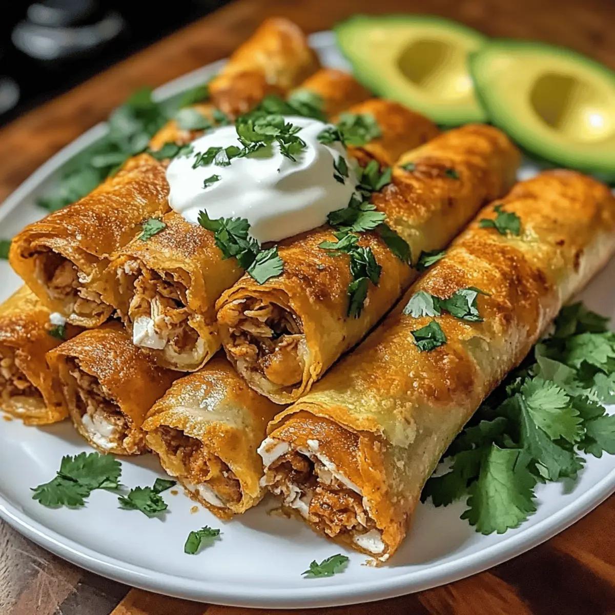 Der Ausgang: Würzige Taquito-Rollen für Feinschmecker