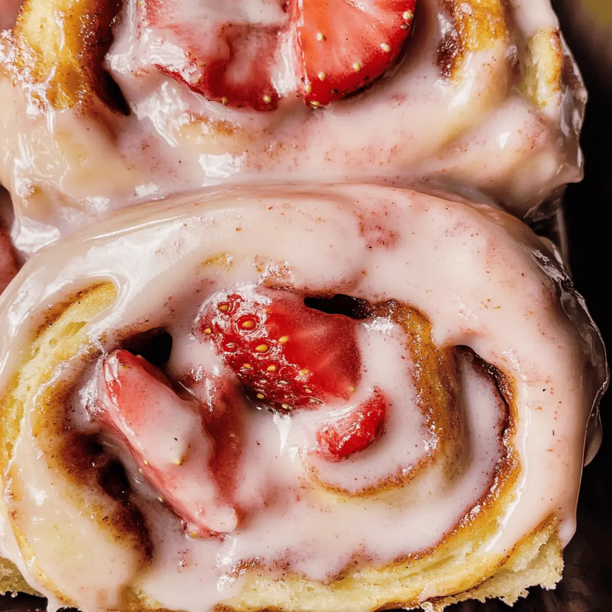 Saftige Erdbeer-Zimt-Schnecken ohne Kneten