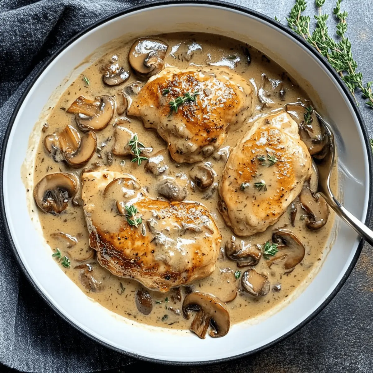 Cremiges Pilz-Hühnchen in 30 Minuten