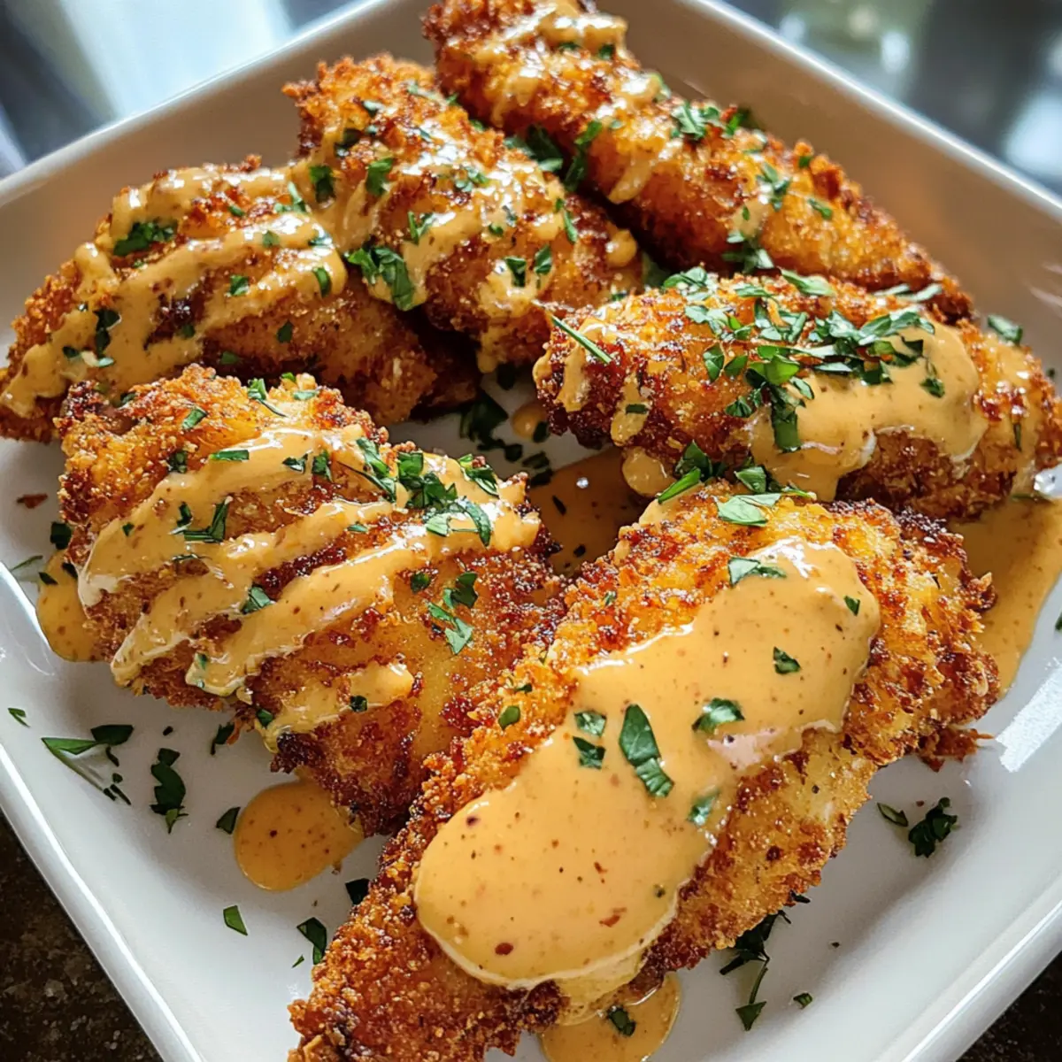 Bang Bang Hähnchen mit knuspriger Panade