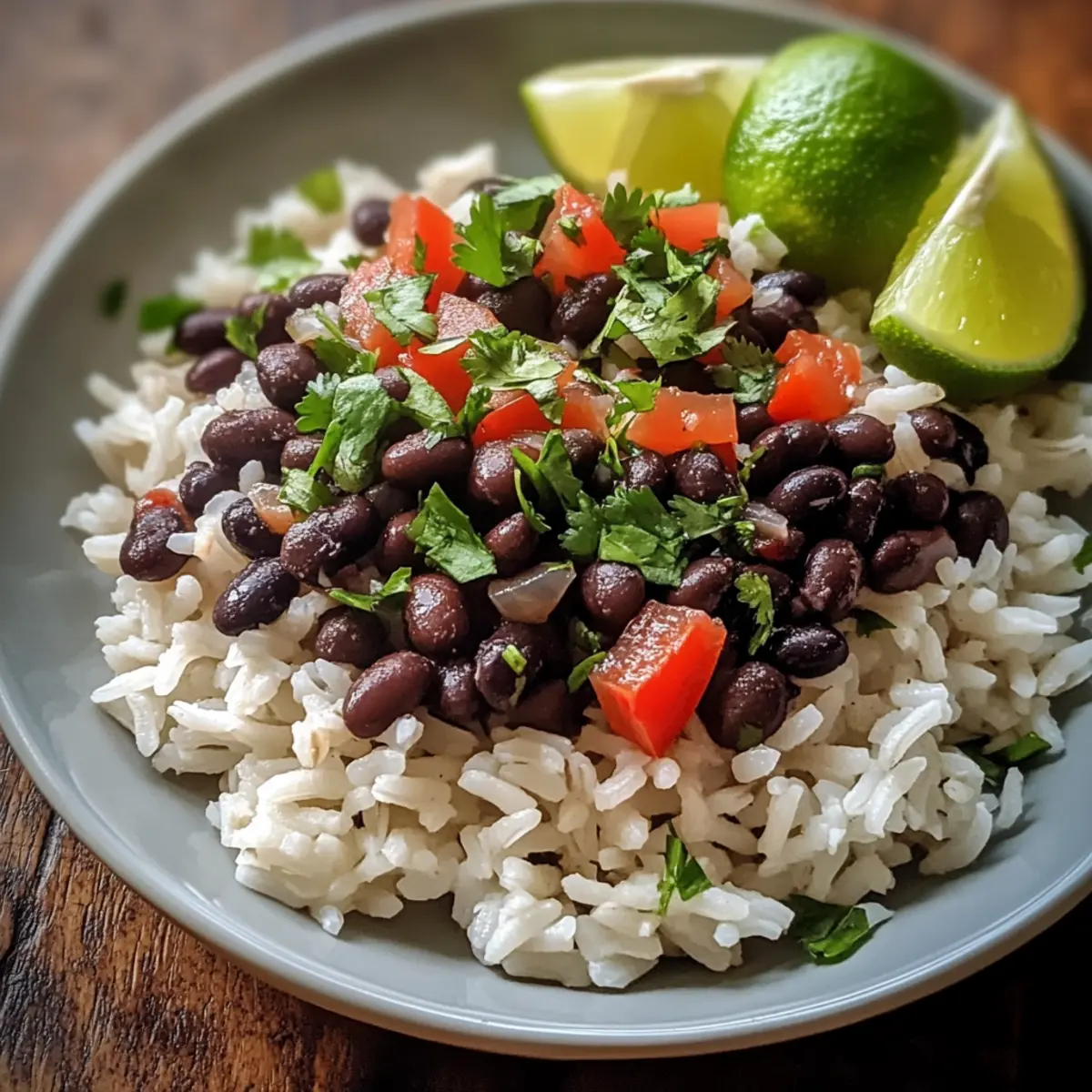 Einfaches Rezept für Schwarze Bohnen und Reis