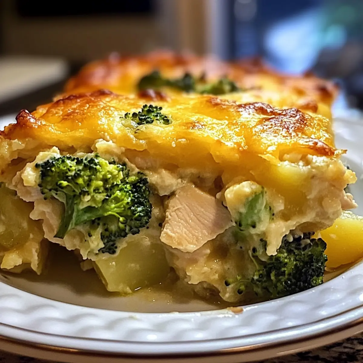 Hühnchen Kartoffel Brokkoli Auflauf für die Familie