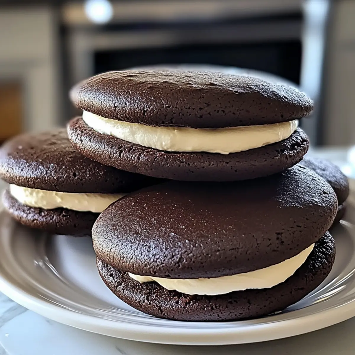Schokoladen-Whoopie-Pies: Fluffige Nascherei für Alle