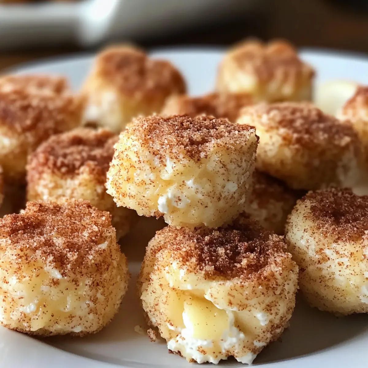 Zimt-Apfel-Cottage-Cheese-Bissen für gesunde Snacks