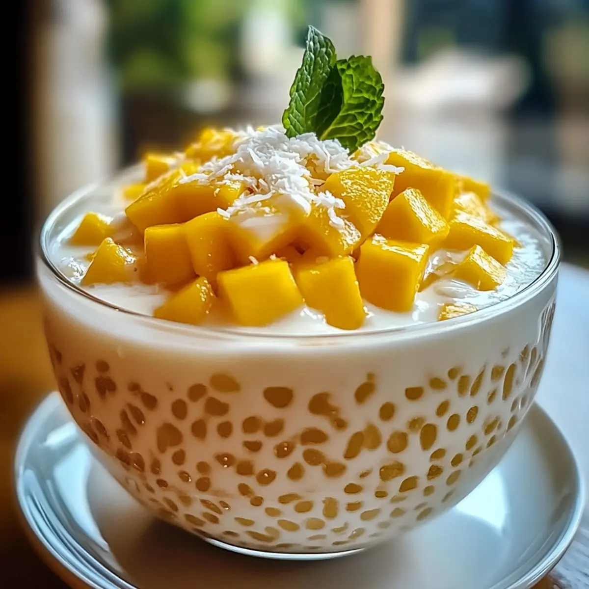 Cremiger Mango Sago: Exotischer Genuss für Zuhause