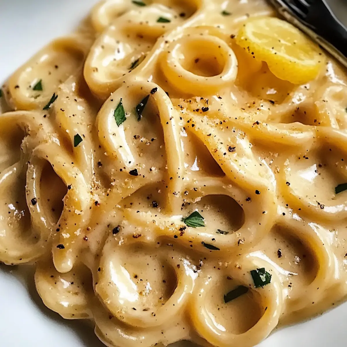 Cremige geröstete Knoblauch- und Zitronenpasta sofort genießen