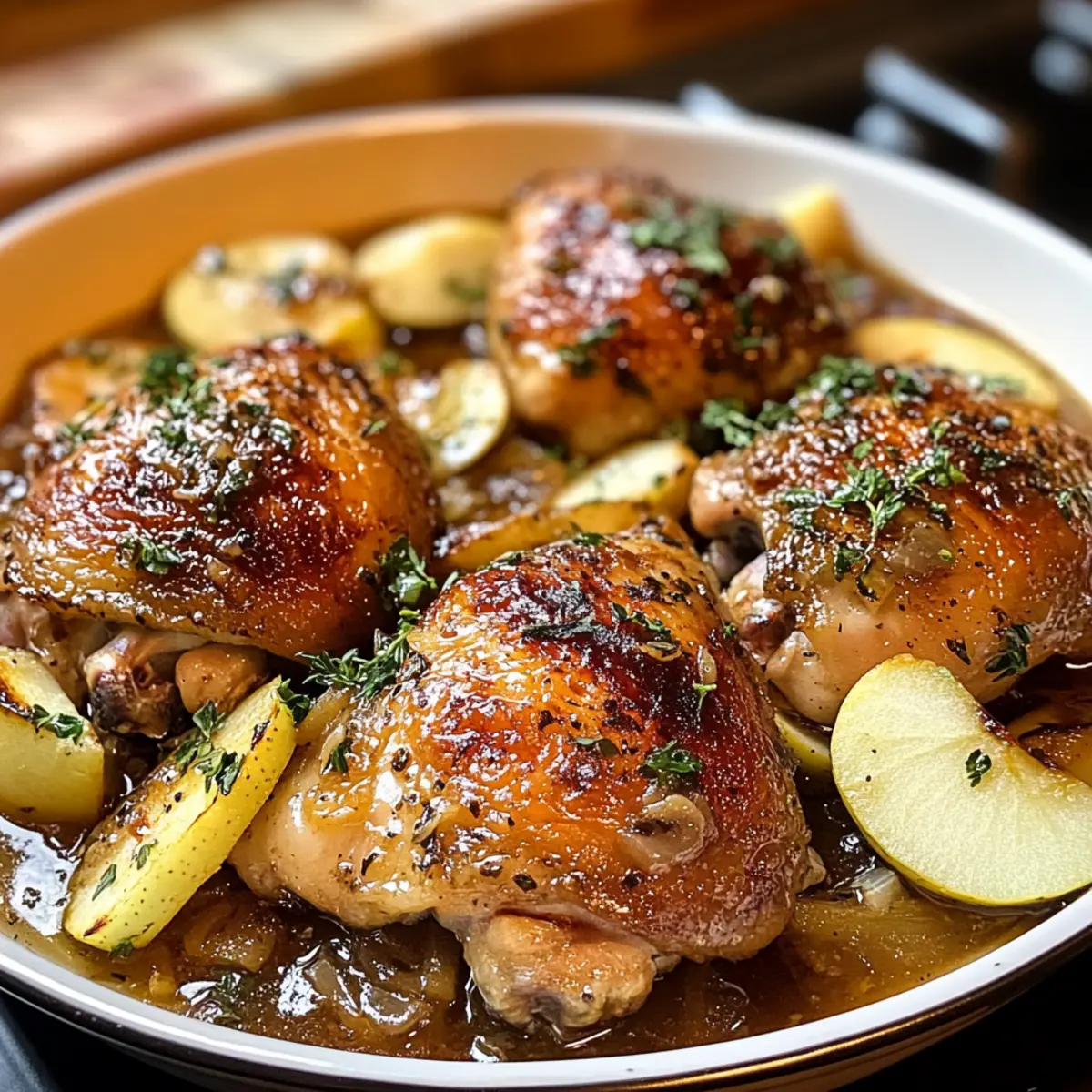 Apfelwein-Hühnchen für Kuschelstunden zuhause