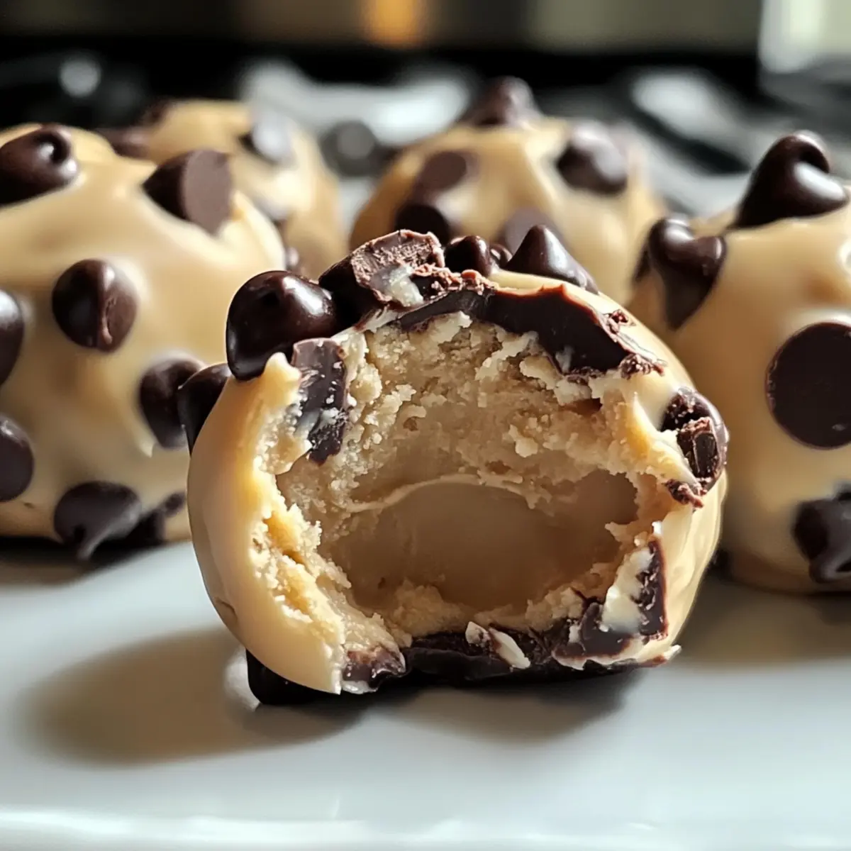 Gefrorene griechische Joghurt-Erdnussbutter-Bissen leicht gemacht