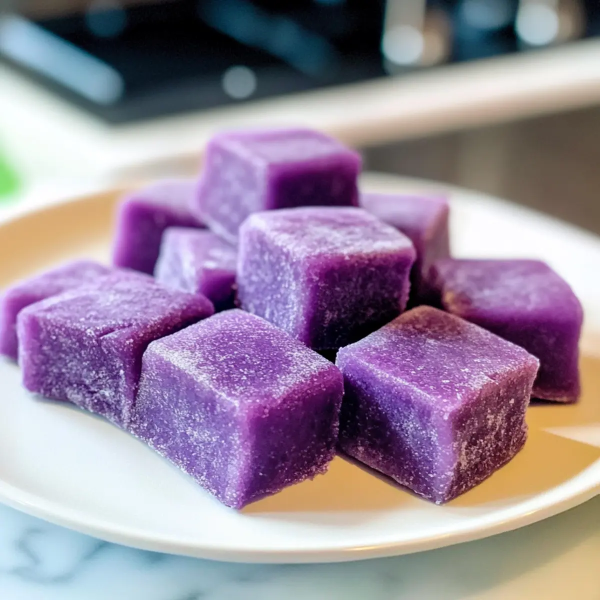 Hawaiian Butter Mochi mit Ube: Ein tropischer Genuss
