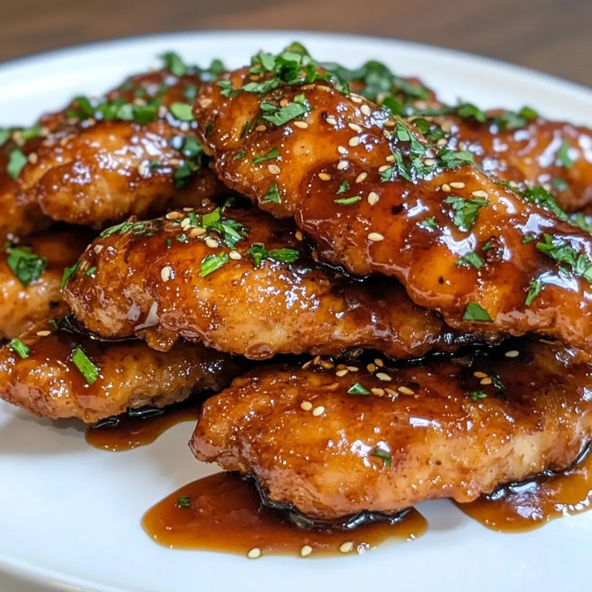 Honigbutter-Hühnchenstreifen - Süß und Knusprig